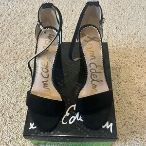 Sam Edelman Black Strappy Heels